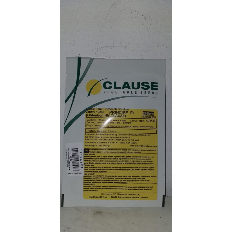 Clause Principe Brokoli Tohumu 2500 Adet 