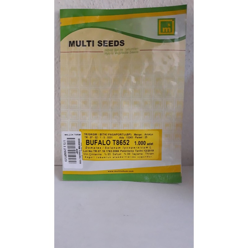 Multi Tohum Bufalo F1 Beef Sırık Domates Tohumu 1000 Adet