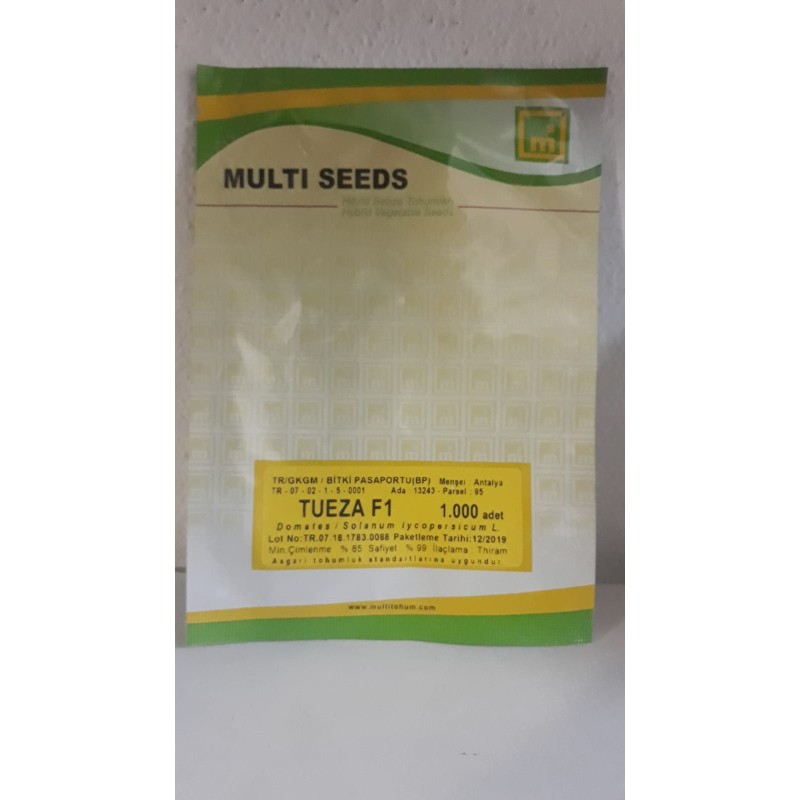 Multi Tohum Tueza F1 Sırık Domates Tohumu 1000 Adet