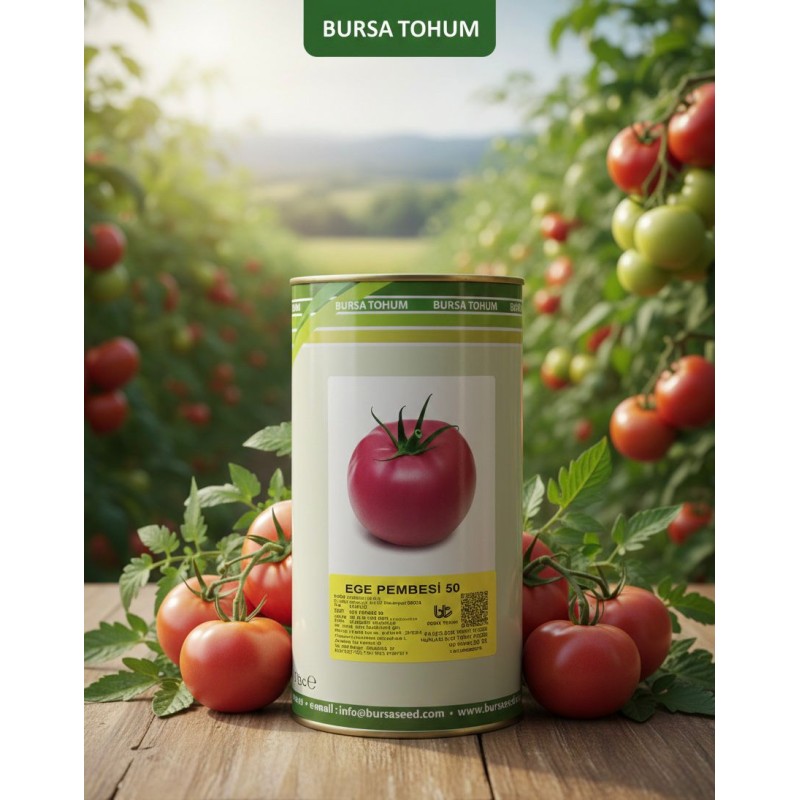 Bursa Tohum Ege Pembesi Domates Tohumu 500 gr