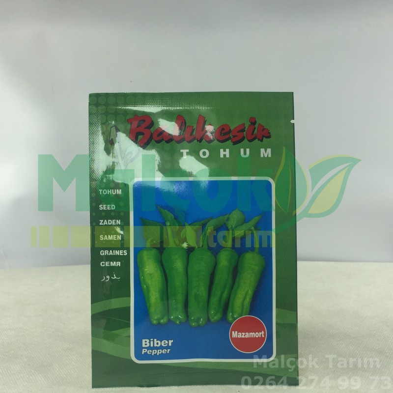 Balıkesir Mazamort Üçburun Biber Tohumu 10 Gr