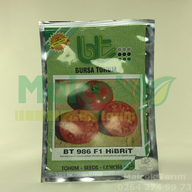 Bursa Bt 986 F1 Hibrit Domates Tohumu 1000 Adet