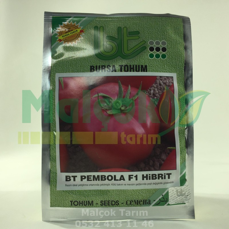 Bursa Pembola F1 Hibrit Oturak Pembe Domates Tohumu 1000 Adet
