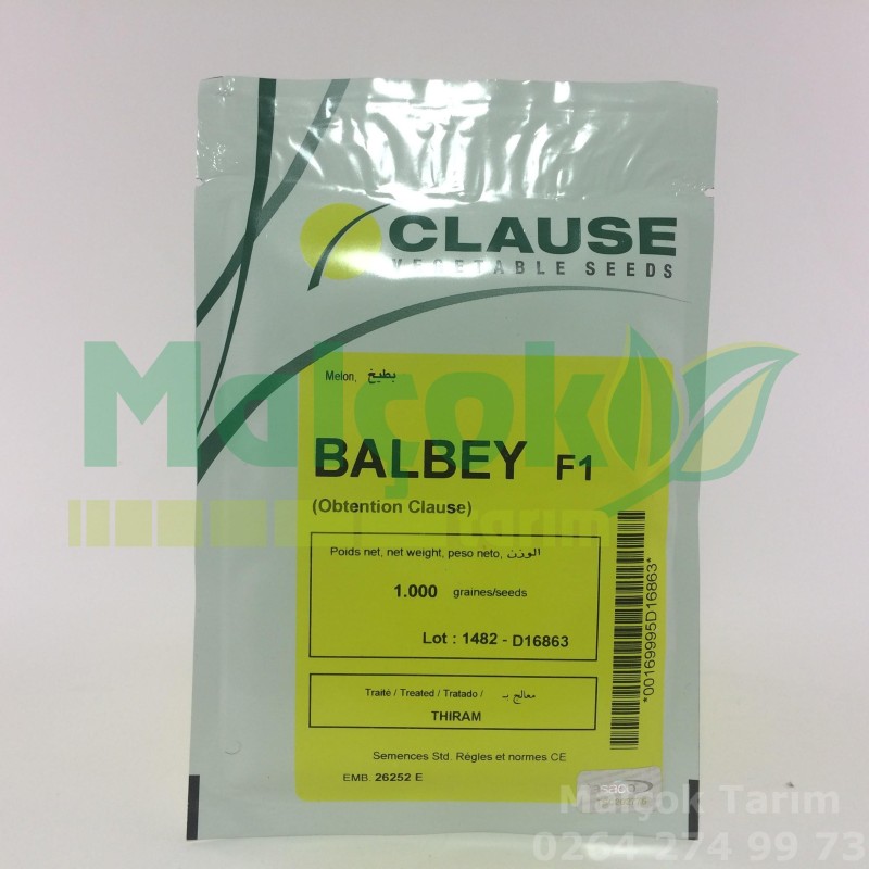 Clause Balbey F1 Hibrit Kırkağaç Kavun Tohumu 1000 Adet