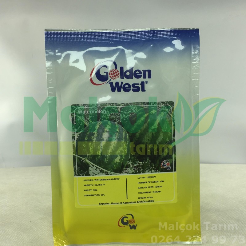 Golden West Class F1 Hibrit Karpuz Tohumu 1000 Adet