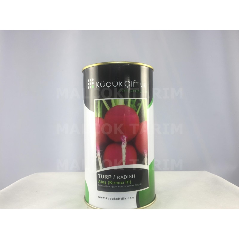 Küçük Çiftlik Ateş(Kırmızı İri) Turp Tohumu 500 Gr