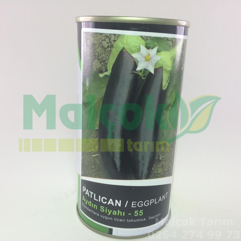 Küçük Çiftlik Aydın Siyahı 55 Uzun Patlıcan Tohumu 100 Gr