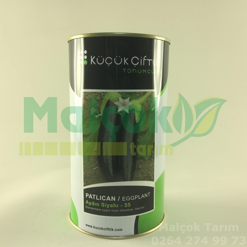 Küçük Çiftlik Aydın Siyahı Patlıcan Tohumu 500 Gr
