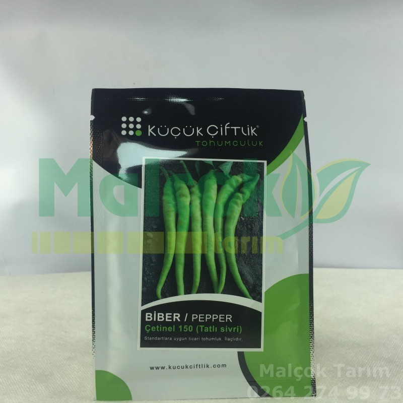 Küçük Çiftlik Çetinel 150 Tatlı Sivri Biber Tohumu 10 Gr
