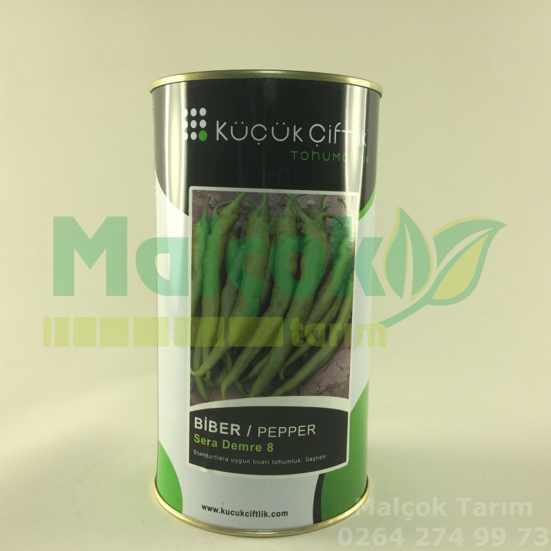 Küçük Çiftlik Demre Sera Yeşil Sivri Biber Tohumu 500 Gr