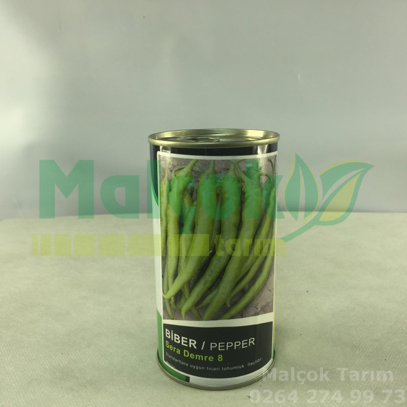 Küçük Çiftlik Sera Demre 8 Yeşil Sivri Biber Tohumu 100 Gr