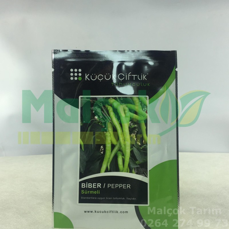 Küçük Çiftlik Sürmeli Kıl Tatlı Biber Tohumu 10 Gr