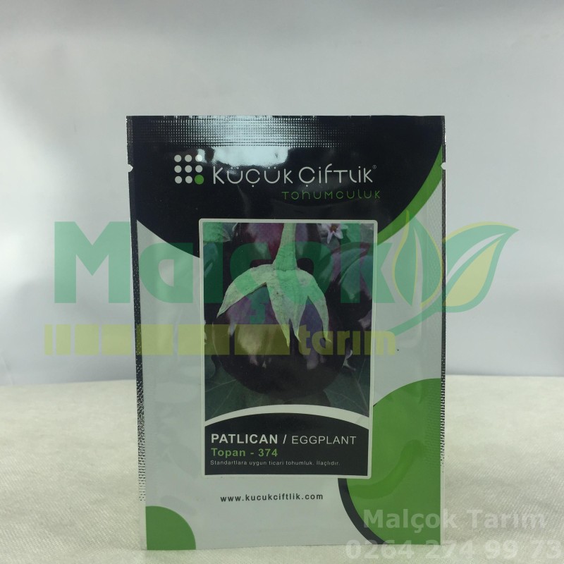Küçük Çiftlik Topan 374 Patlıcan Tohumu 10 Gr