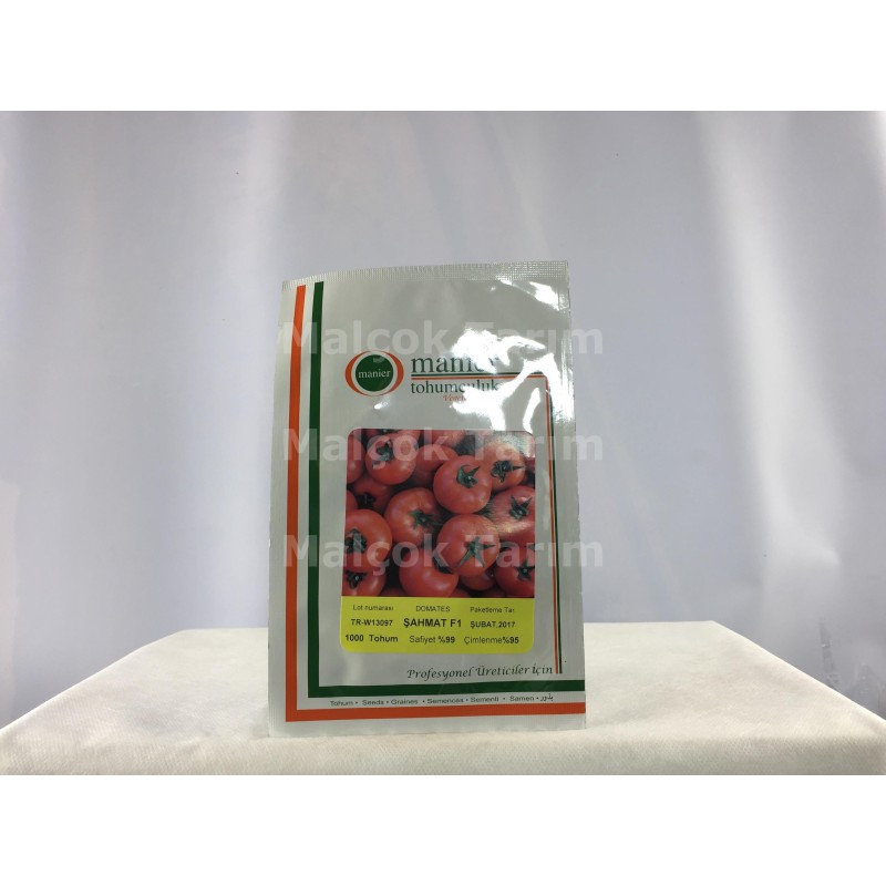 Manier Tohumculuk Şahmat F1 Sofralık Hibrit Sırık Domates Tohumu 1000 Adet