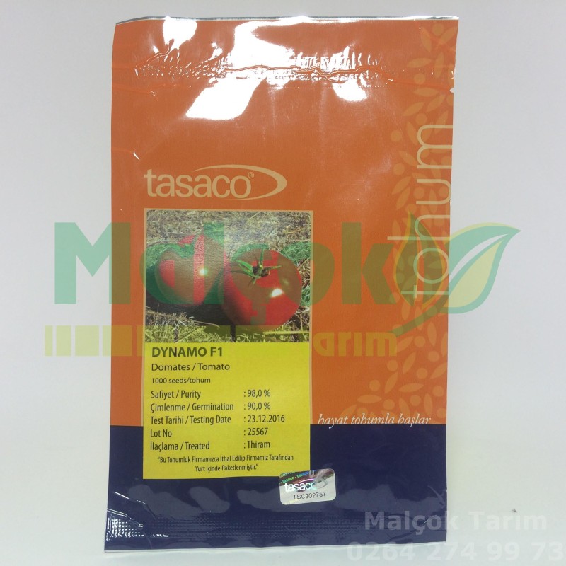 Tasaco Dynamo F1 Hibrit Sırık Sofralık Domates Tohumu 1000 Adet