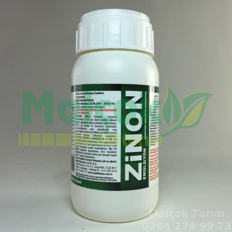 Zinon Emülsiyon Zararsız Sinek İlacı 250 Ml